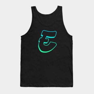 Letter E - Outline Tank Top